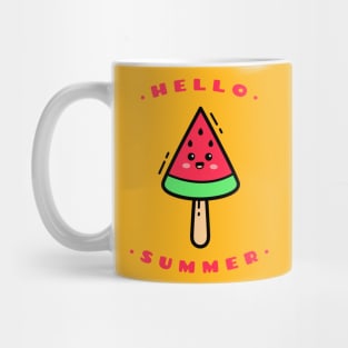 Hello Summer Delicious Watermelon Ice Cream Mug